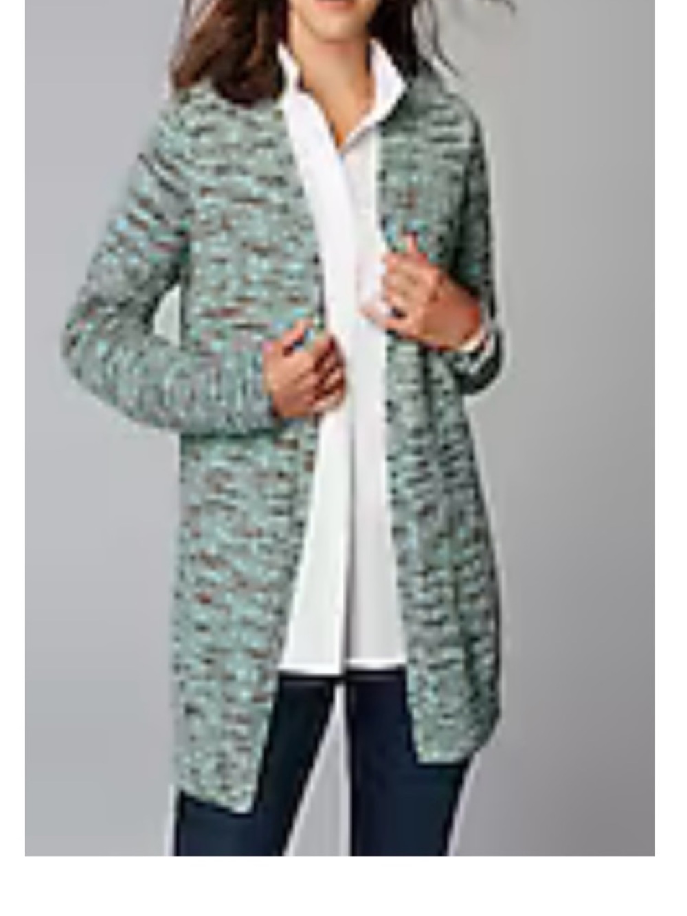 J Jill Open-Front olive Green Women’s Sz SP Cardigan Sweater NEW